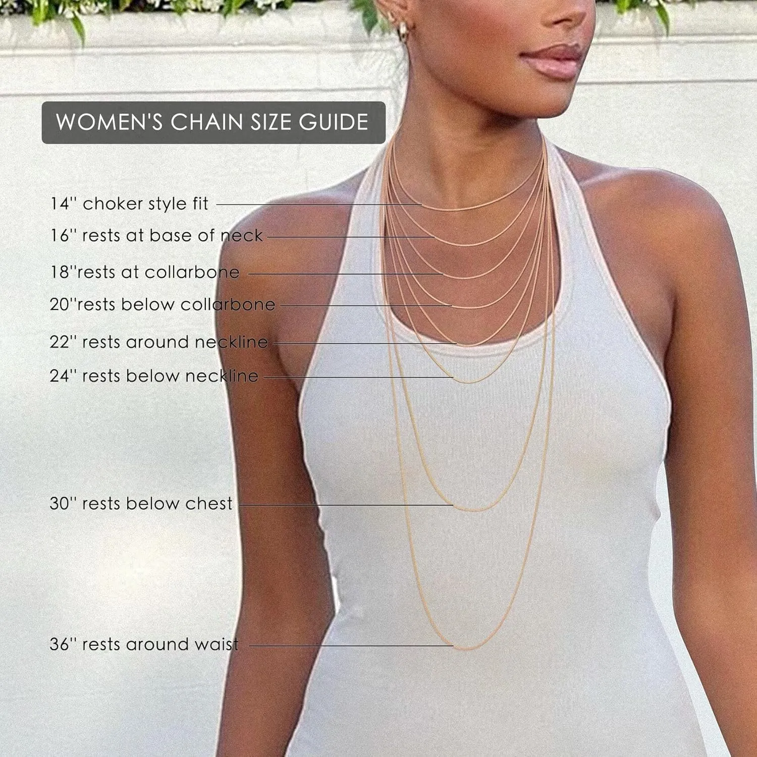 14K Gold Plated U Shaped Bamboo Lock Chain Paperclip Chains Adjustable Necklace for Women Gold Plated Jewelry