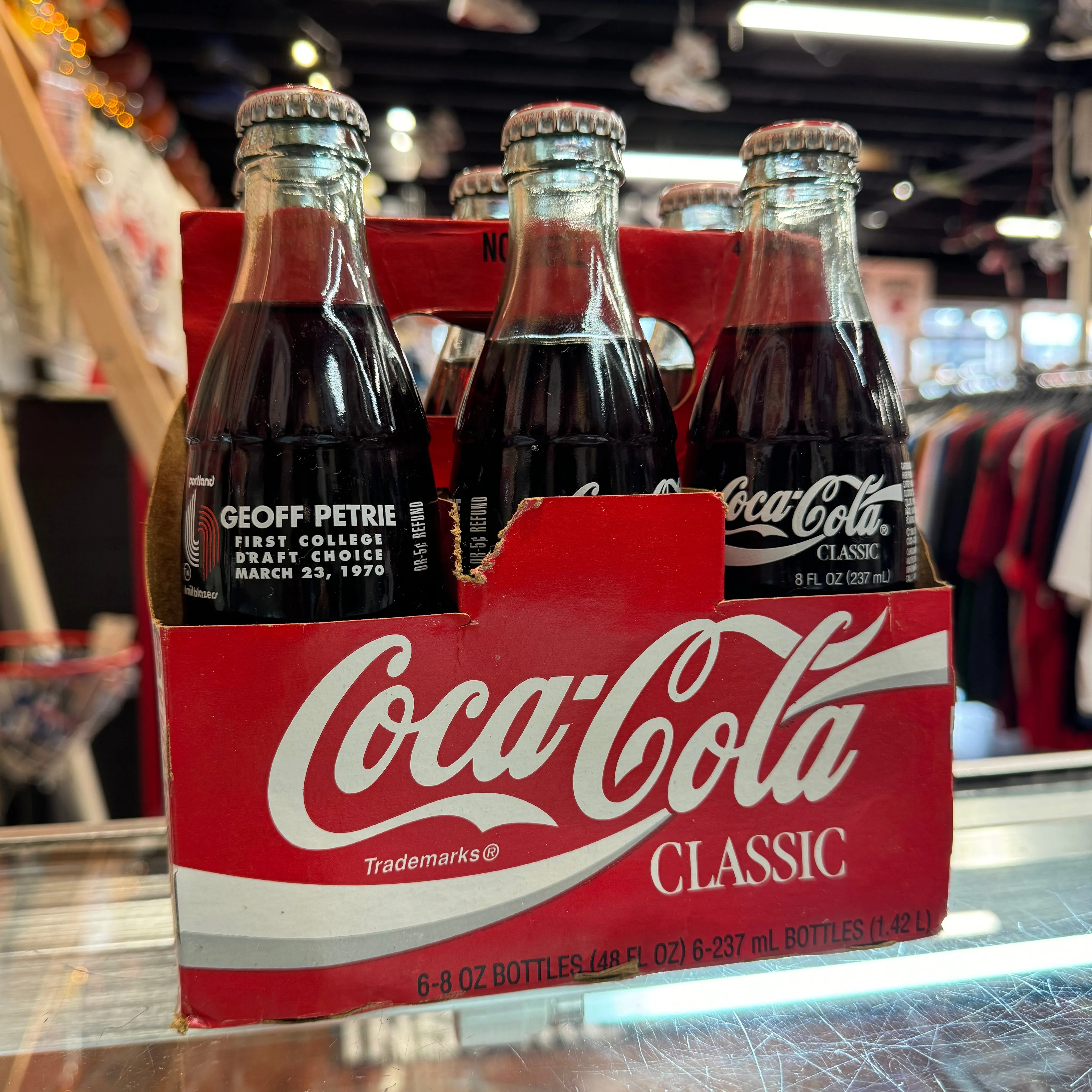 1995 Coca Cola 25th Anniversary Blazers Bottles