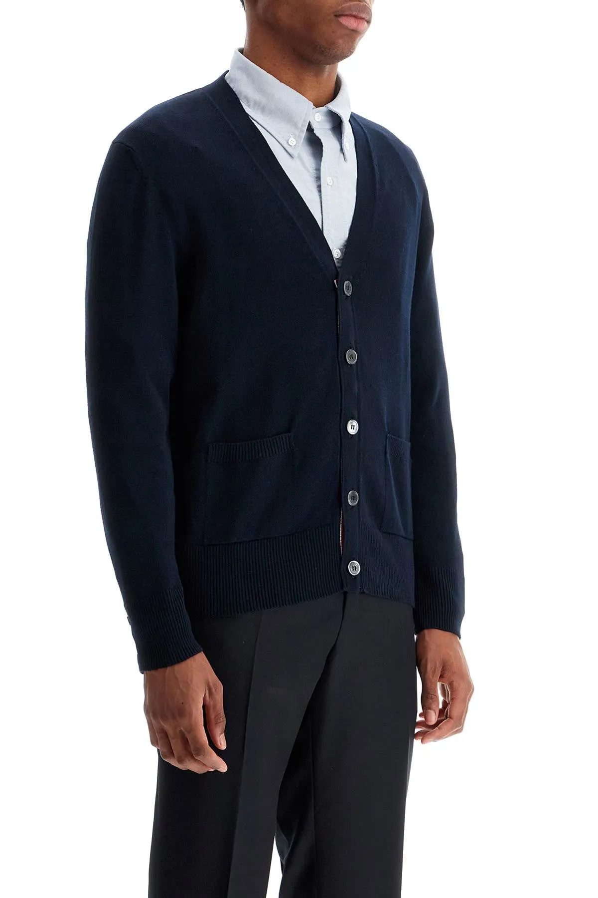 4-bar cotton cardigan for MKC581A Y3043 NAVY