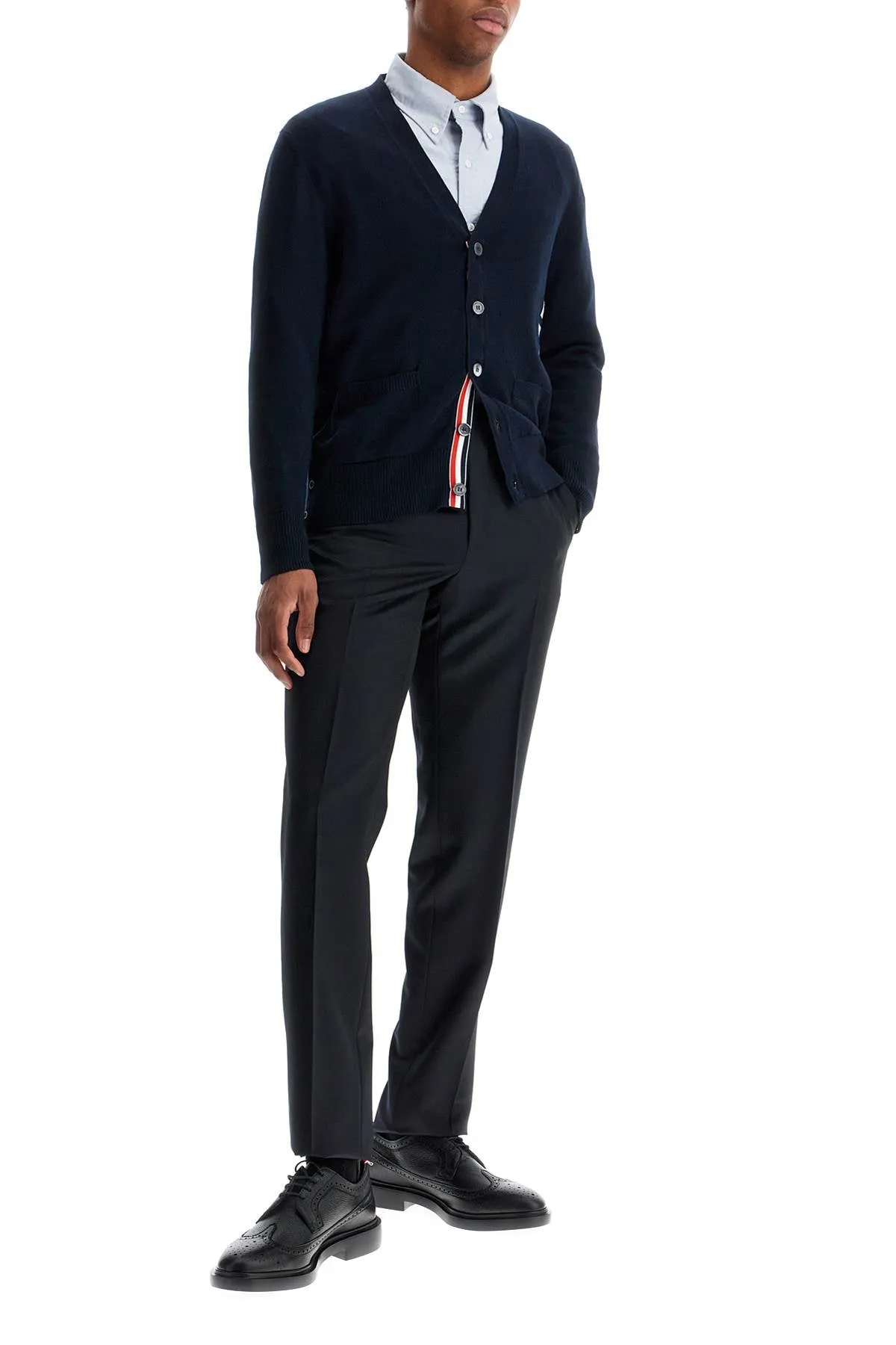 4-bar cotton cardigan for MKC581A Y3043 NAVY