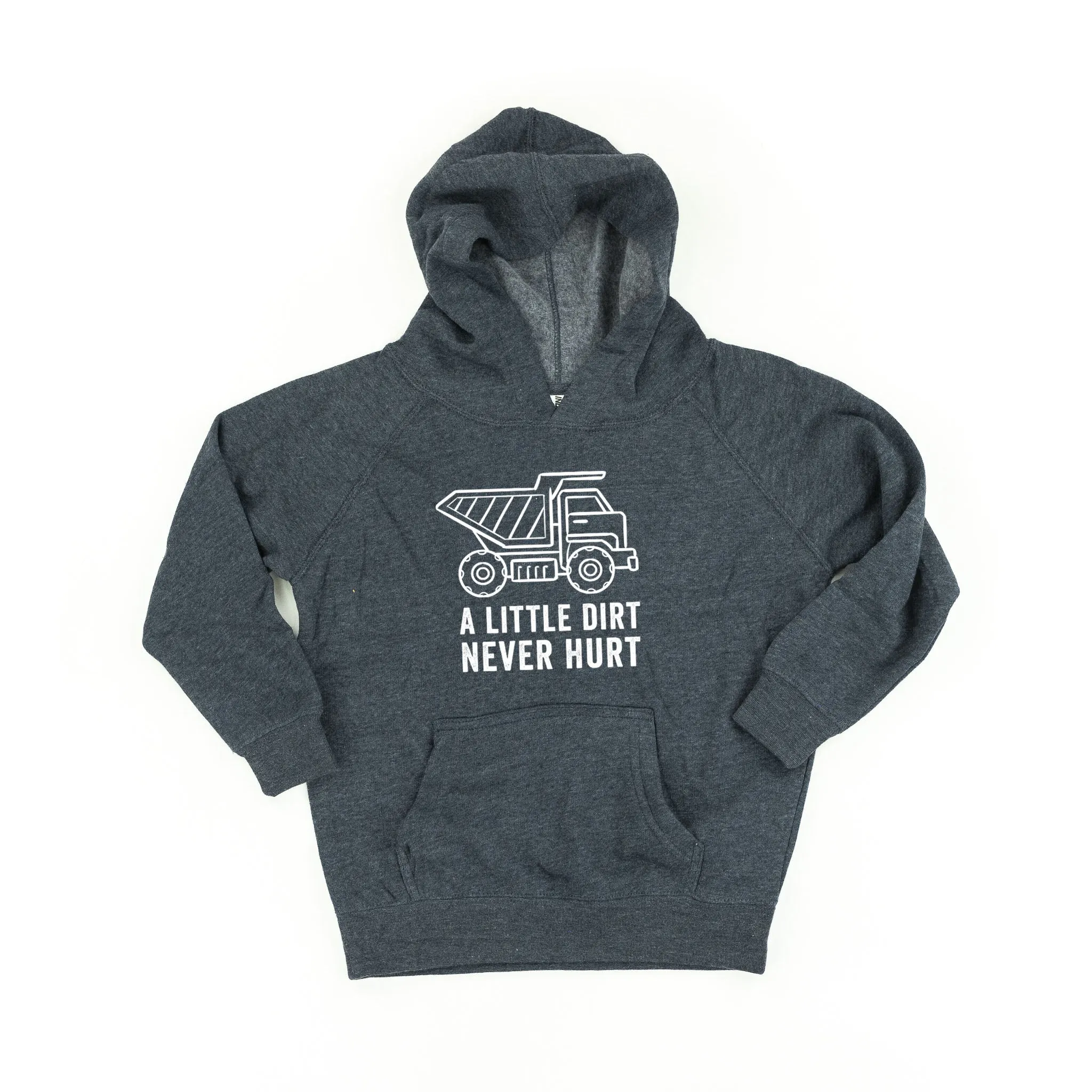 A LITTLE DIRT NEVER HURT - CONSTRUCTION - CHILD HOODIE