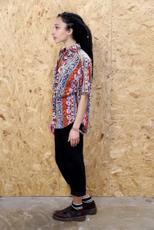 Abstract Retro Stripe Shirt