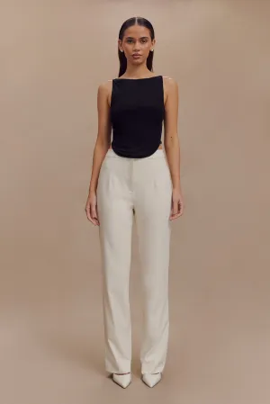 Allanah Straight Leg Pant - Ivory