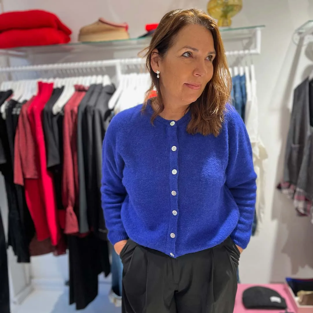 AMERICAN VINTAGE VITO19E cardigan - royal blå