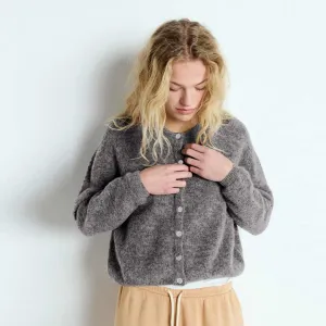 AMERICAN VINTAGE VITO19E cardigan - steel grå