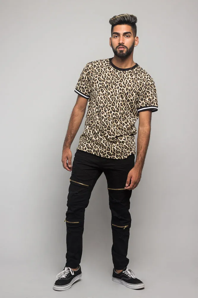 Animal Print Jersey T-Shirt
