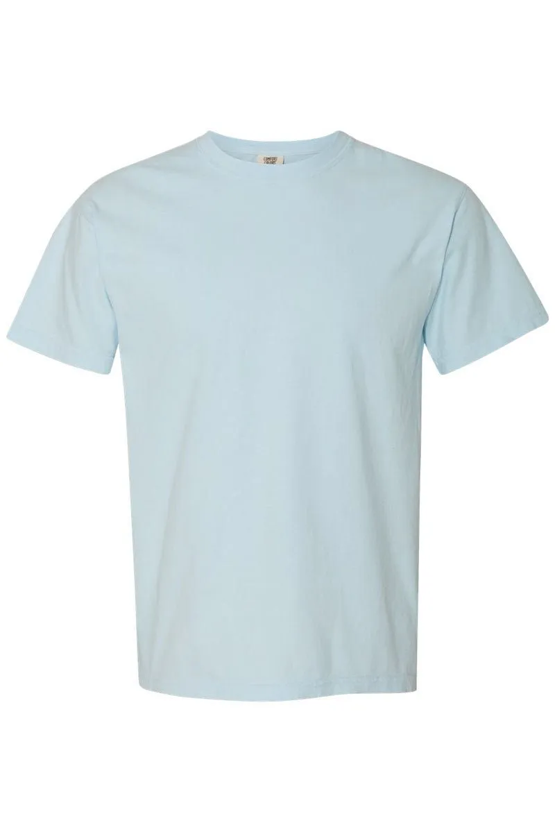 Arched Gigi Blue Chinoiserie Comfort Colors Adult Ring-Spun Cotton Tee