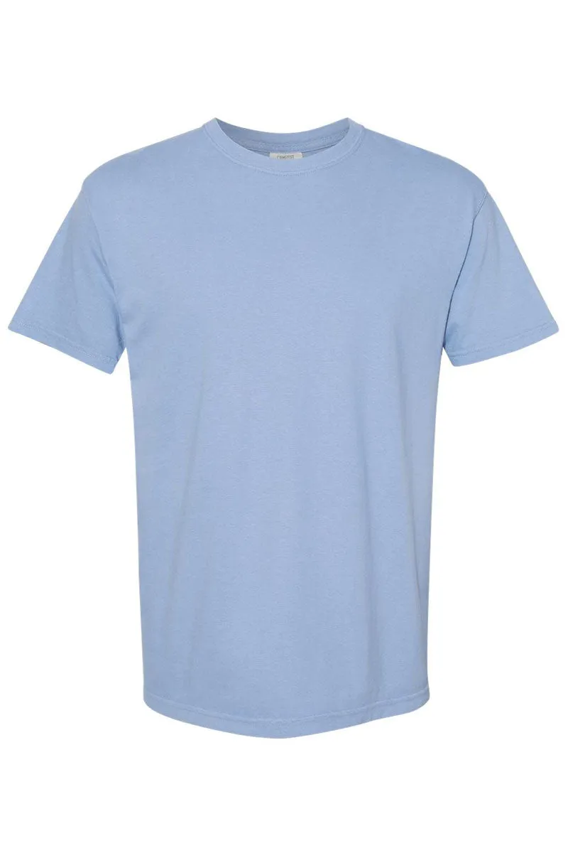 Arched Gigi Blue Chinoiserie Comfort Colors Adult Ring-Spun Cotton Tee