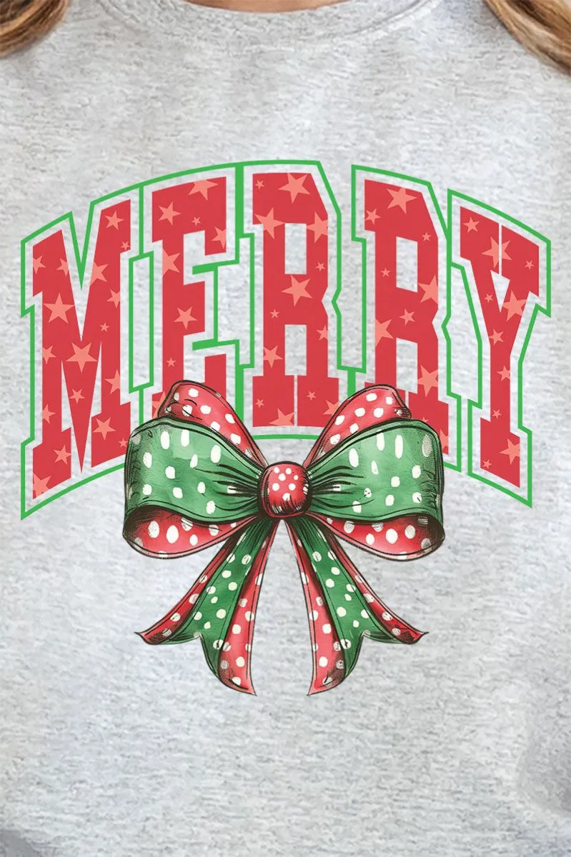 Arched Red and Green Merry Unisex NuBlend Crew Sweatshirt