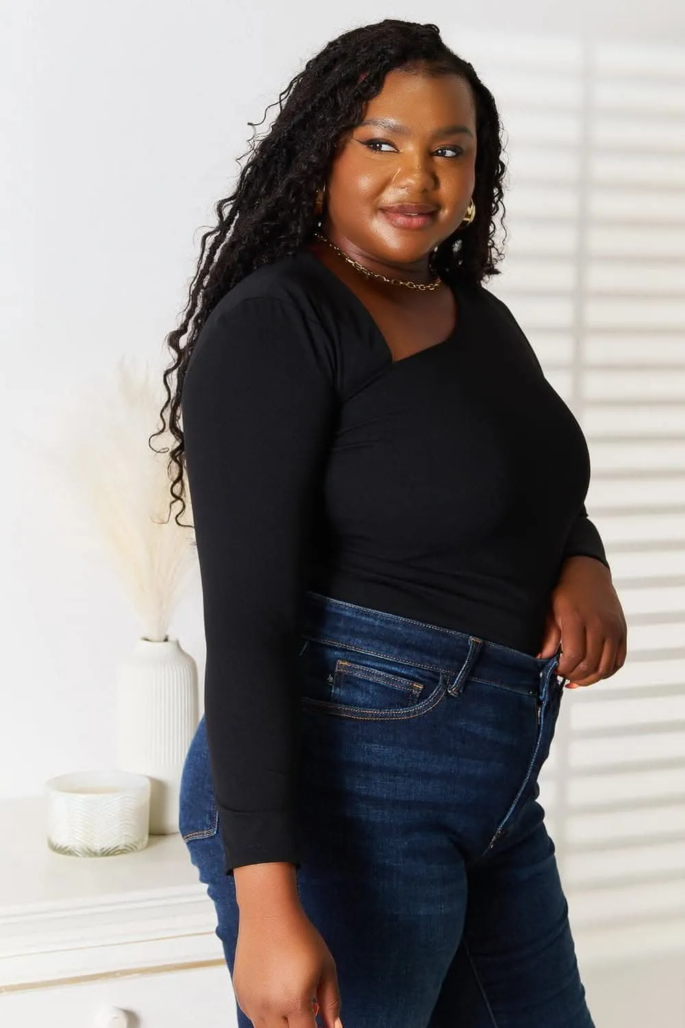 Basic Bae asymmetrical top - chic style From Love Salve