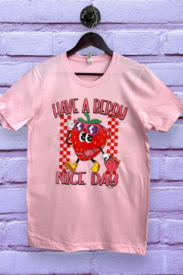 BC DTF STRAWBERRY GIRLY - PINK