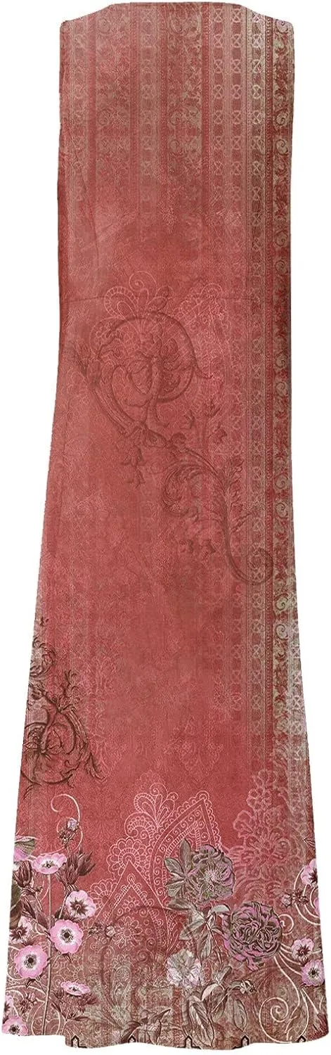 Beach Vacation Clothes for Women Casual Summer 2025 Sleeveless Flared Maxi Dress Low Neck Sundresses with Pockets