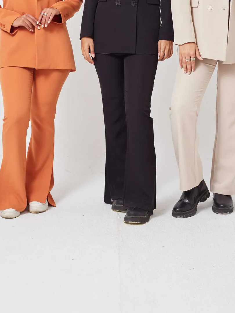 Beige Formal Pants