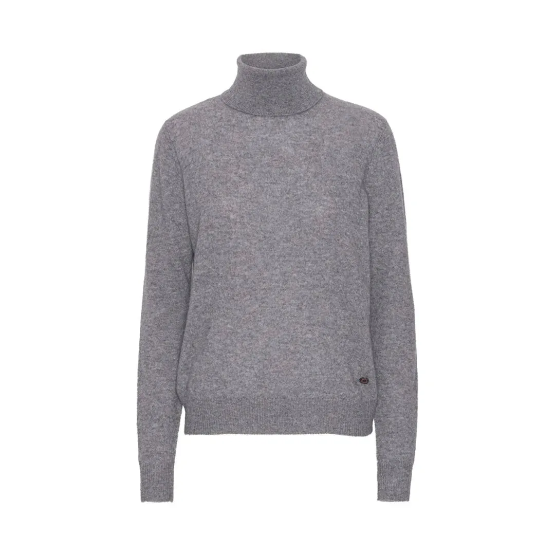 BETA STUDIOS Gaia rullekrave cashmere strik - grå