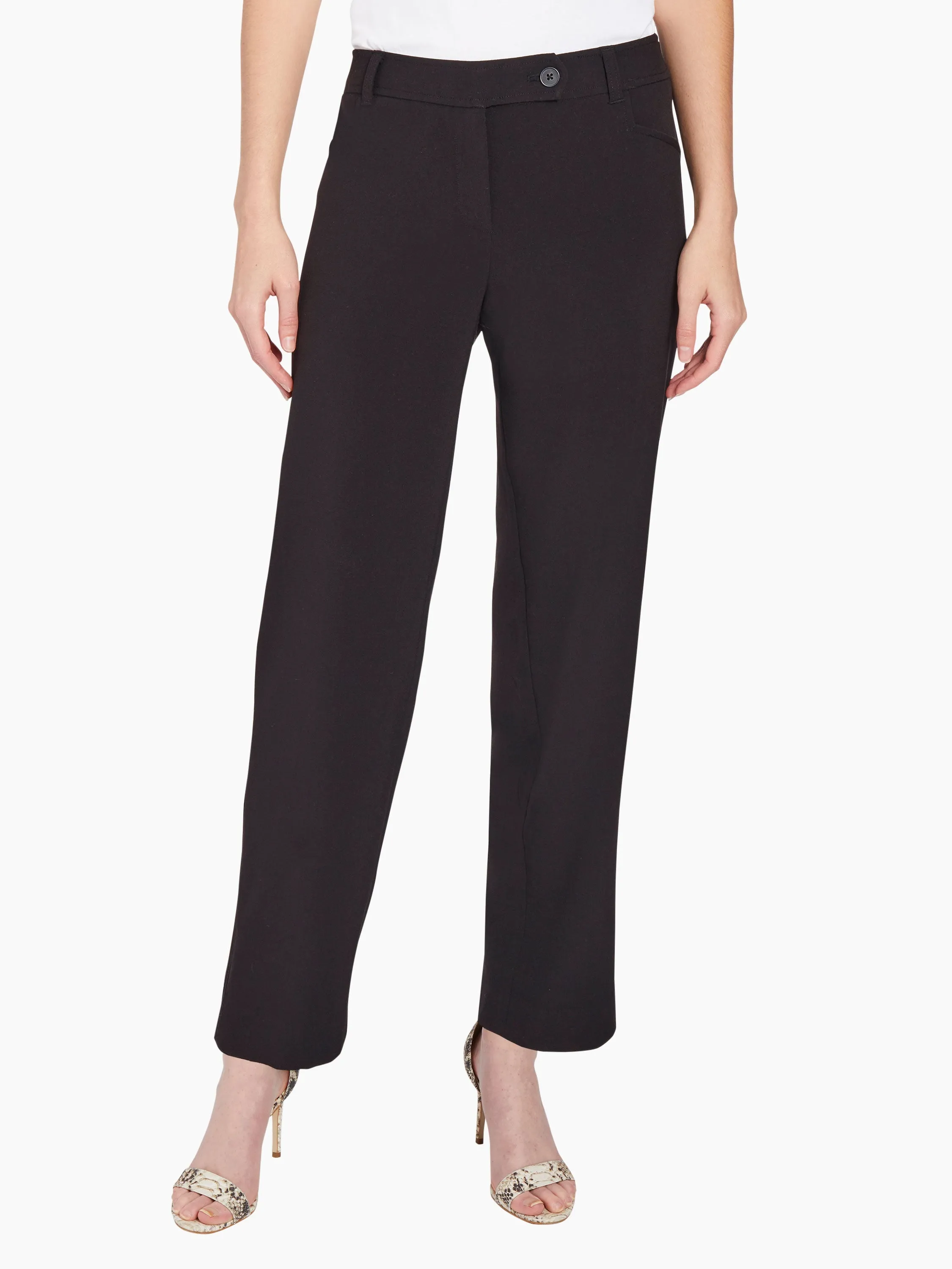 Bi-Stretch Straight Leg Pants