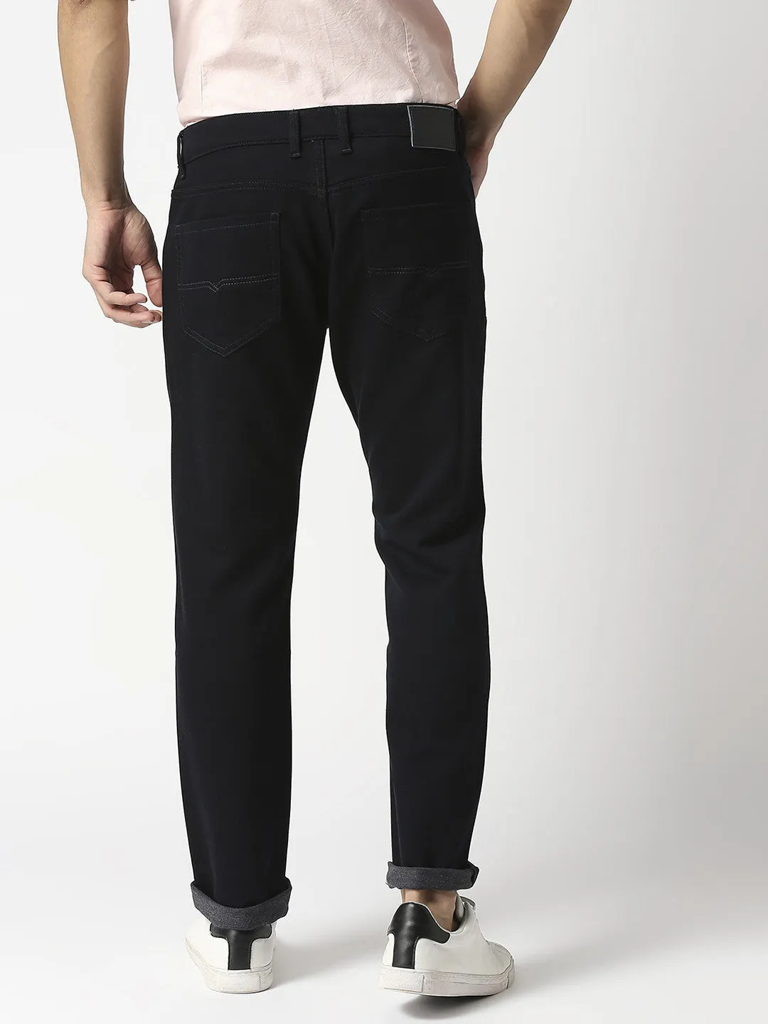 Black Slim Fit Cotton Stretch Jeans