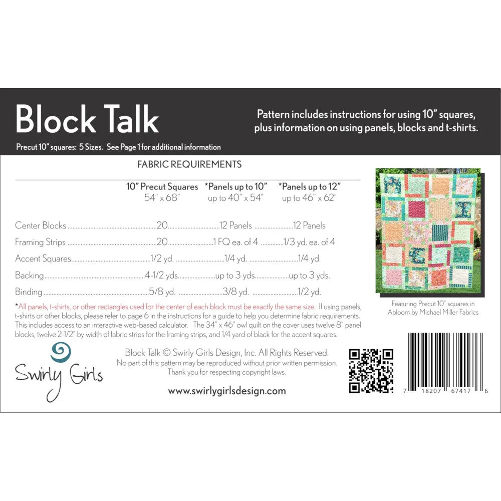Block Talk Quilt Pattern