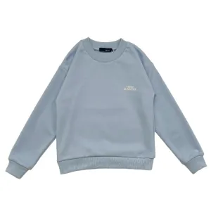 Boy Embroidery Oversized Sweatshirt - Light Blue - SB2311266B