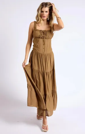 Brown Light A Fire Maxi