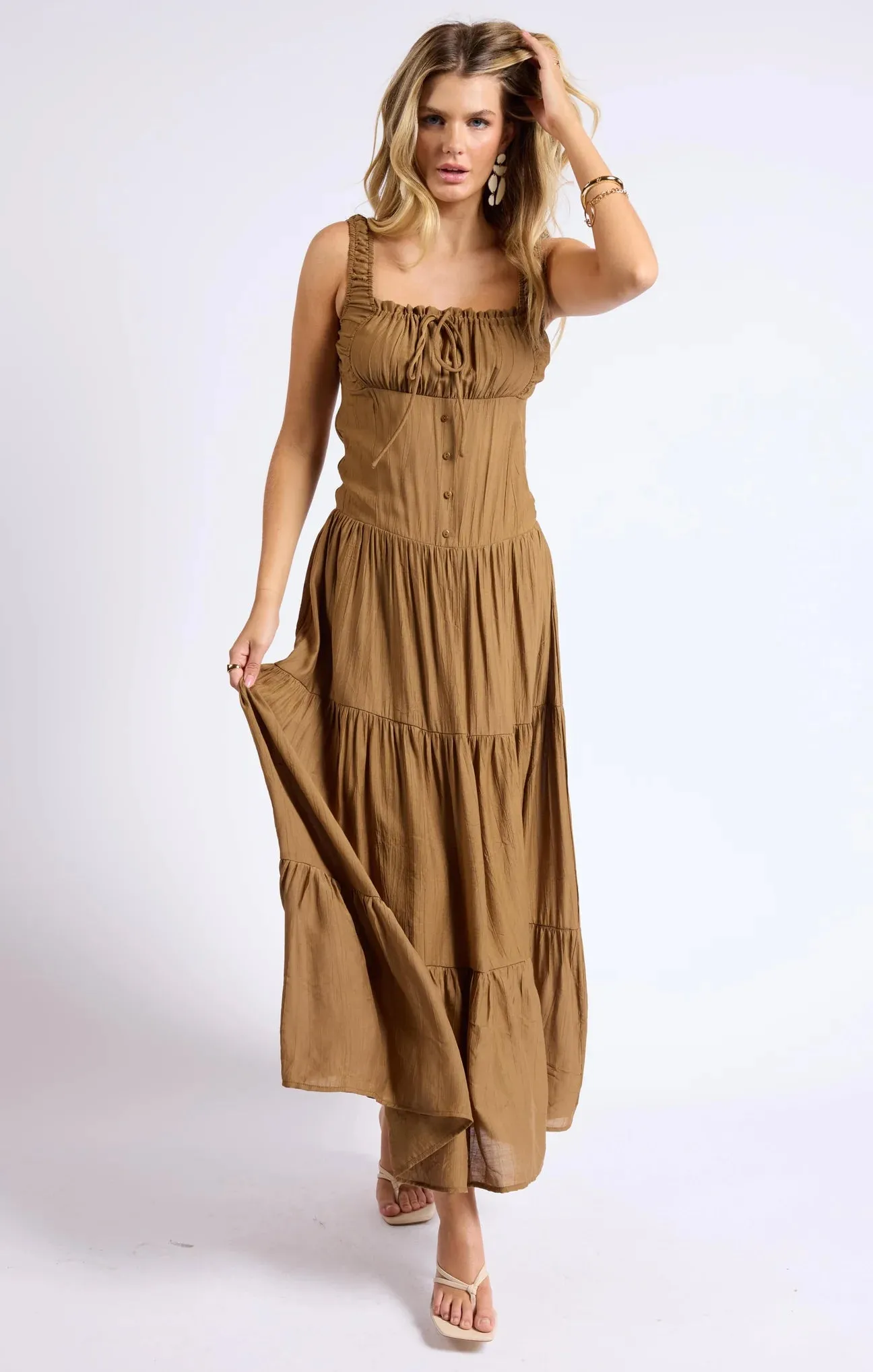 Brown Light A Fire Maxi