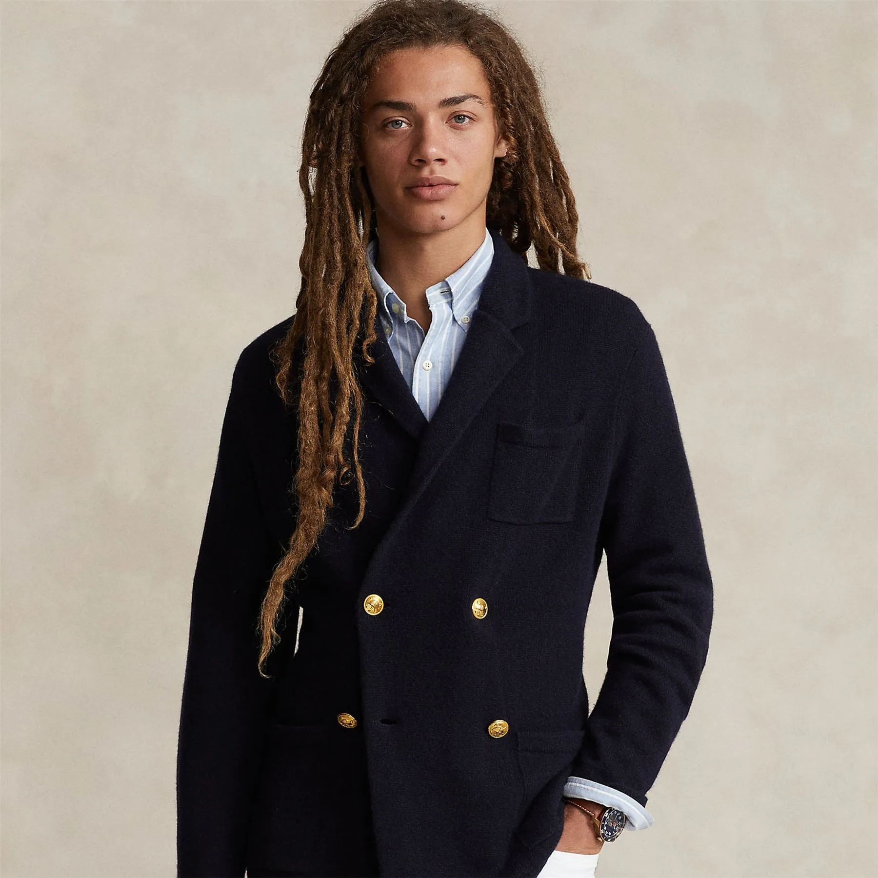 Cardigan Blazer Aviator Navy - AW24