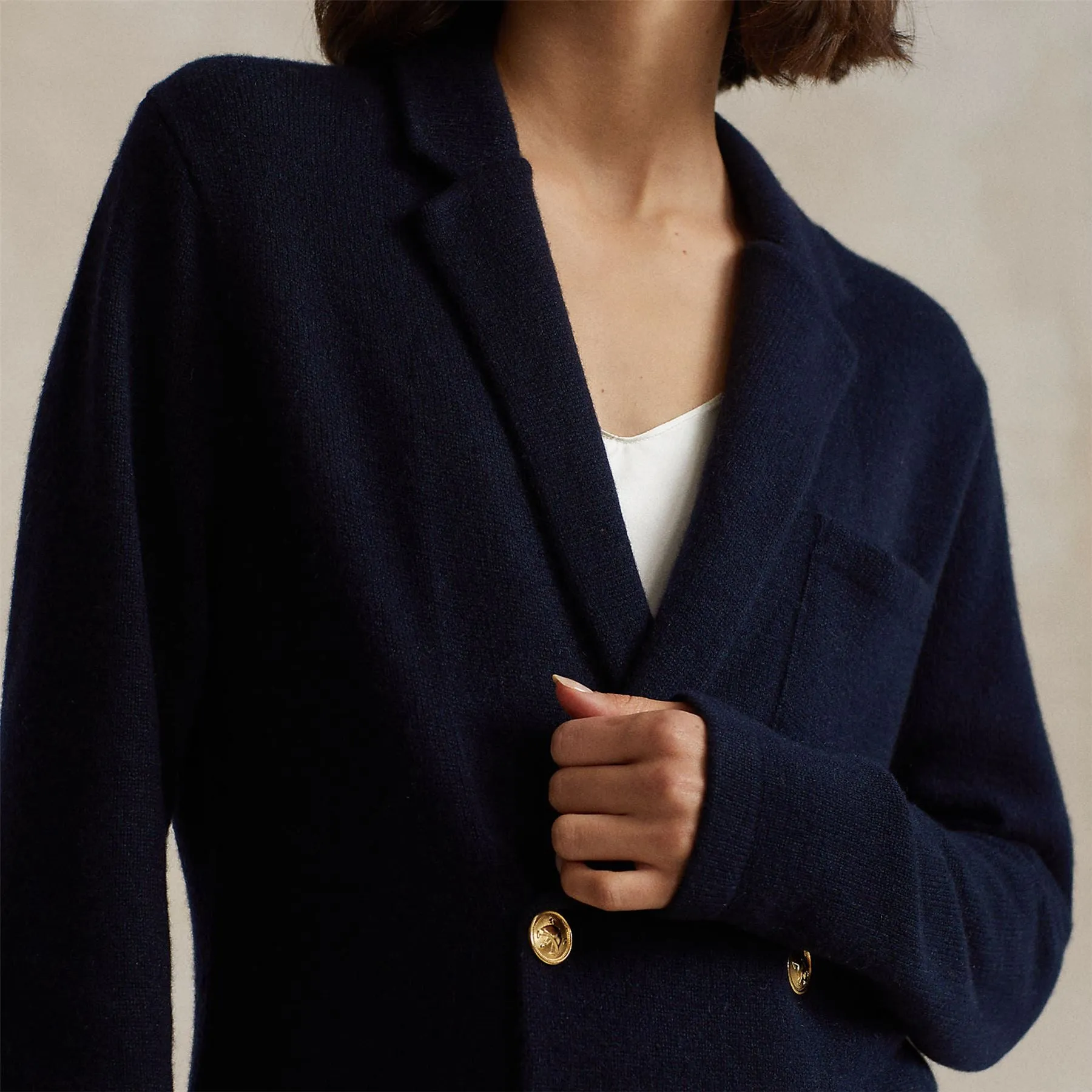 Cardigan Blazer Aviator Navy - AW24