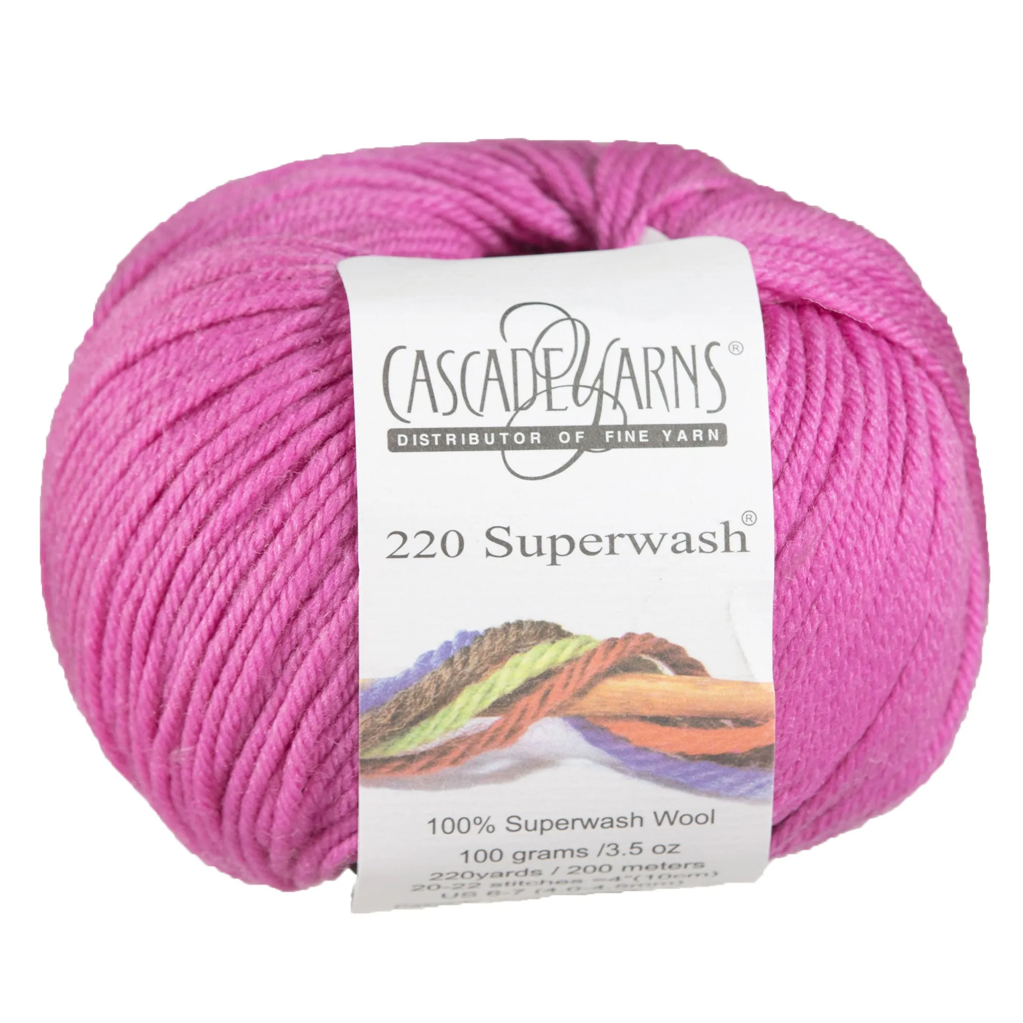 Cascade Yarns 220 Superwash Yarn - 0914A Tahitian Rose