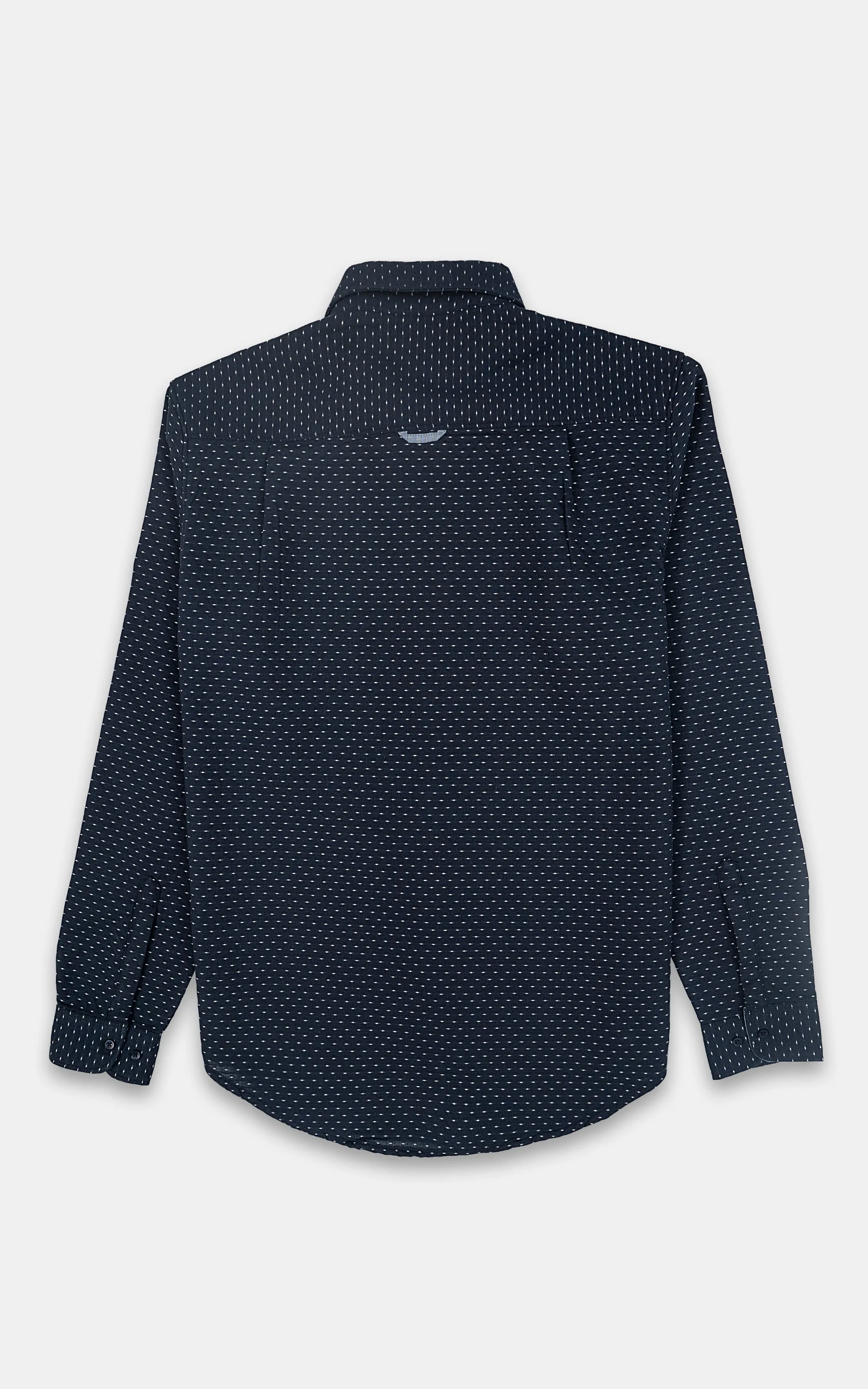 CASUAL SHIRT NAVY TEXTURE