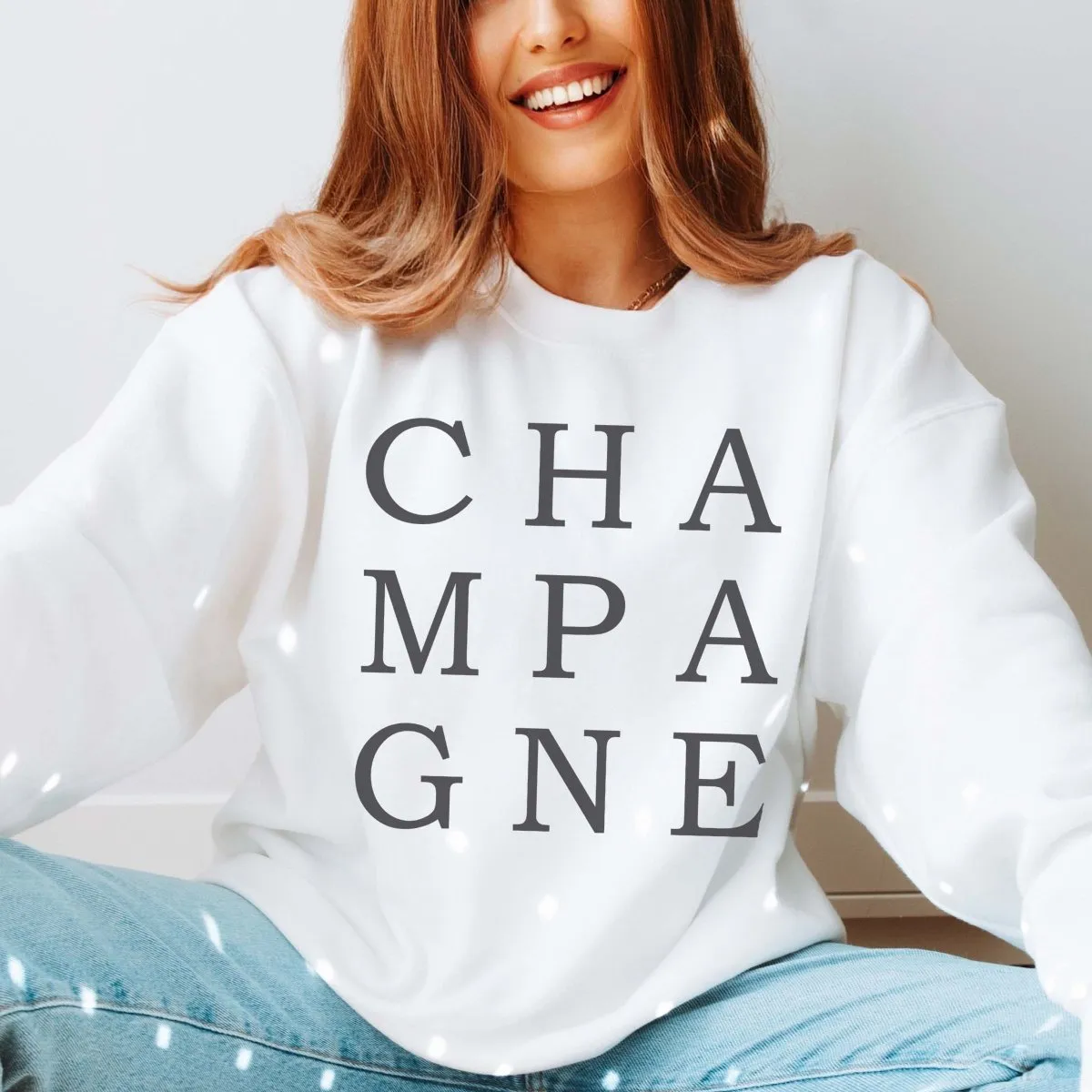 CHAMPAGNE Graphic Sweatshirt