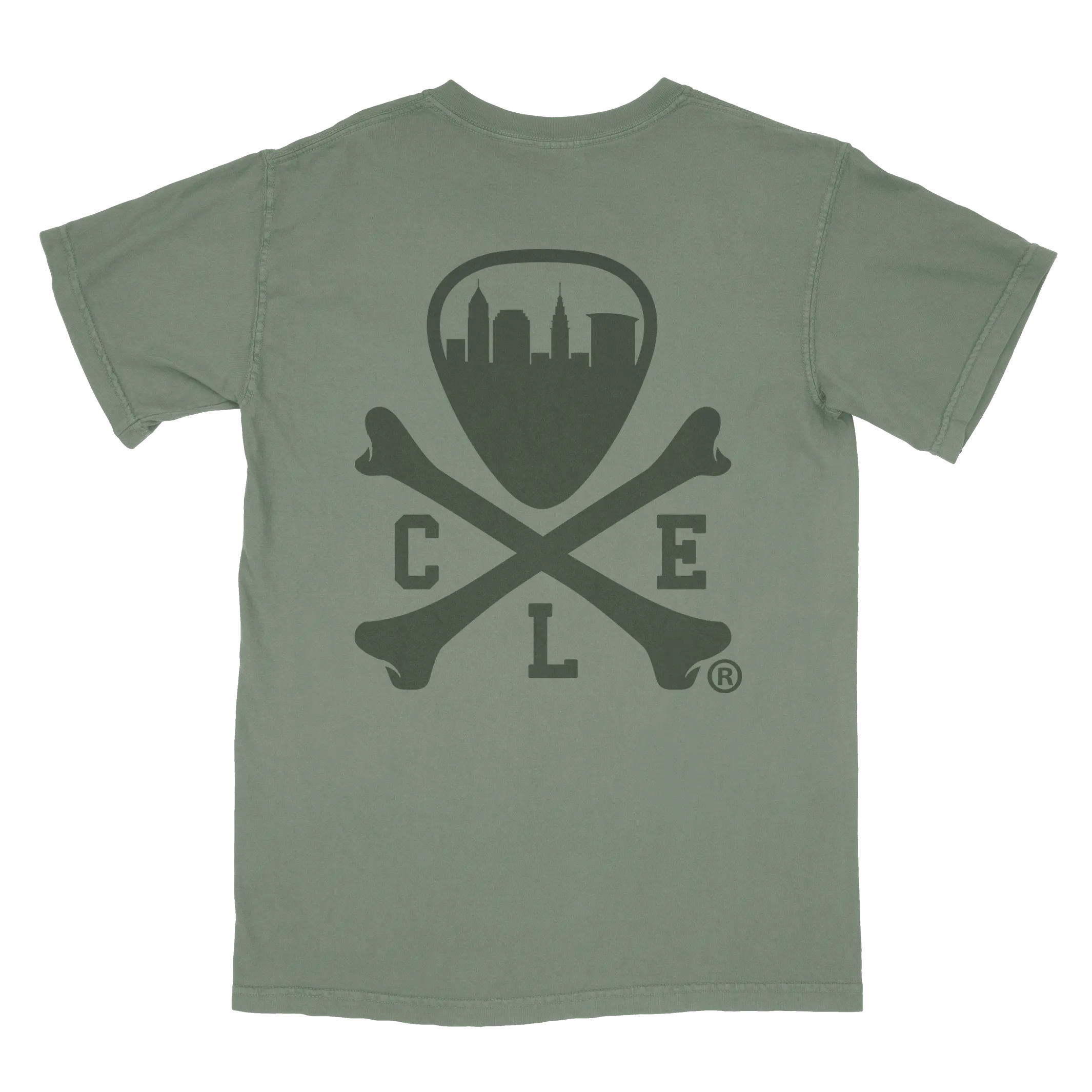 CLE Logo - Unisex Crew T-Shirt - Moss