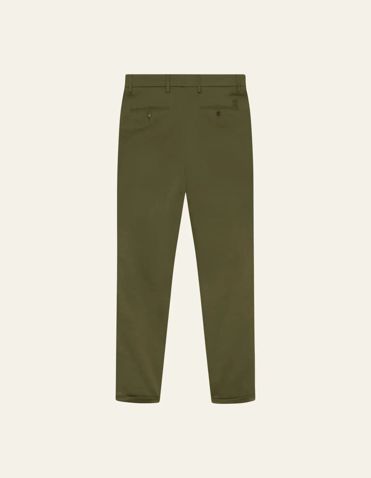 Como Cotton Suit Pants - Olive Night