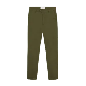 Como Cotton Suit Pants - Olive Night