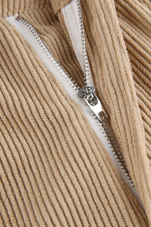 Corduroy Straight Leg Pants