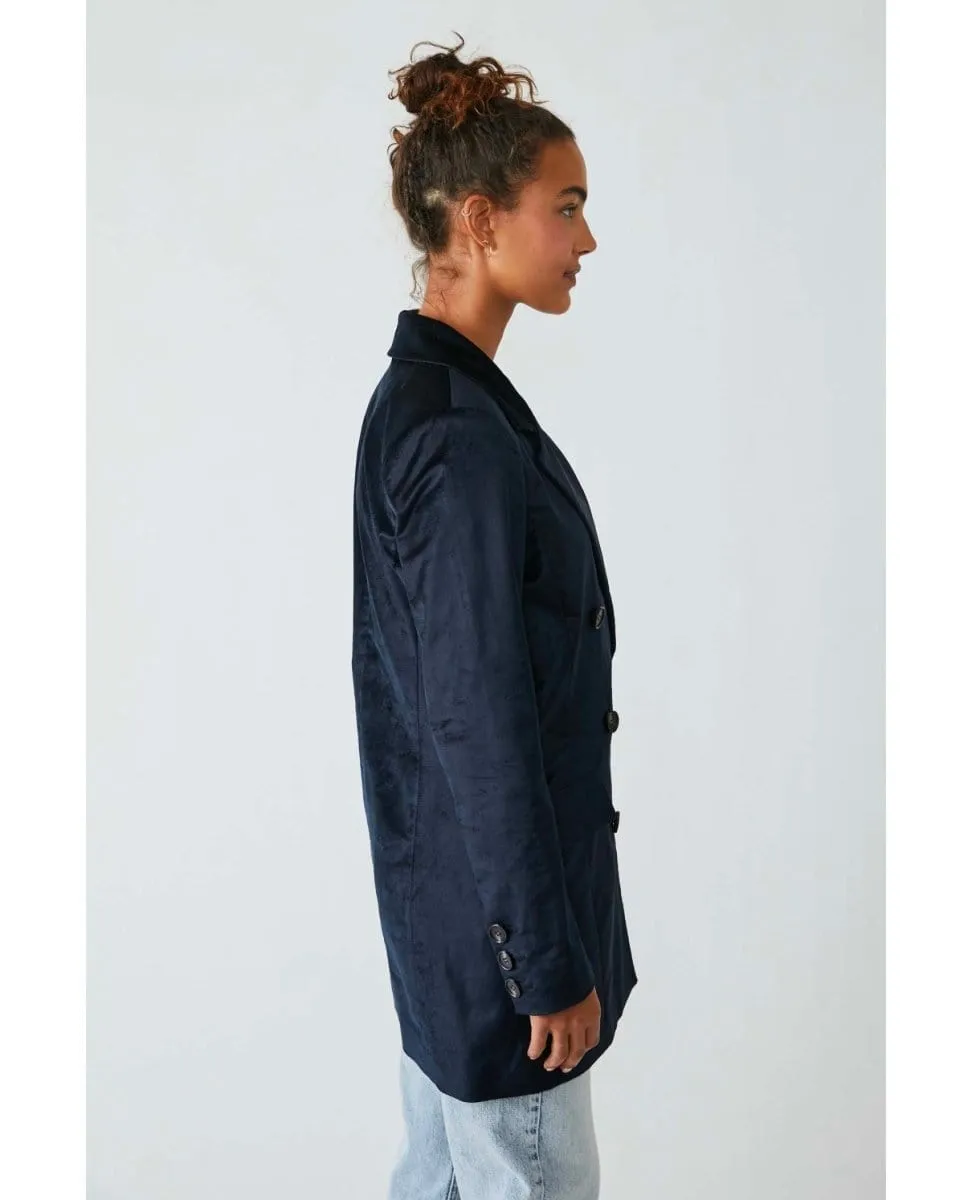 Cosmo Blazer Velvet Black