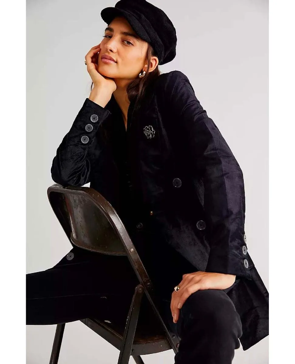 Cosmo Blazer Velvet Black