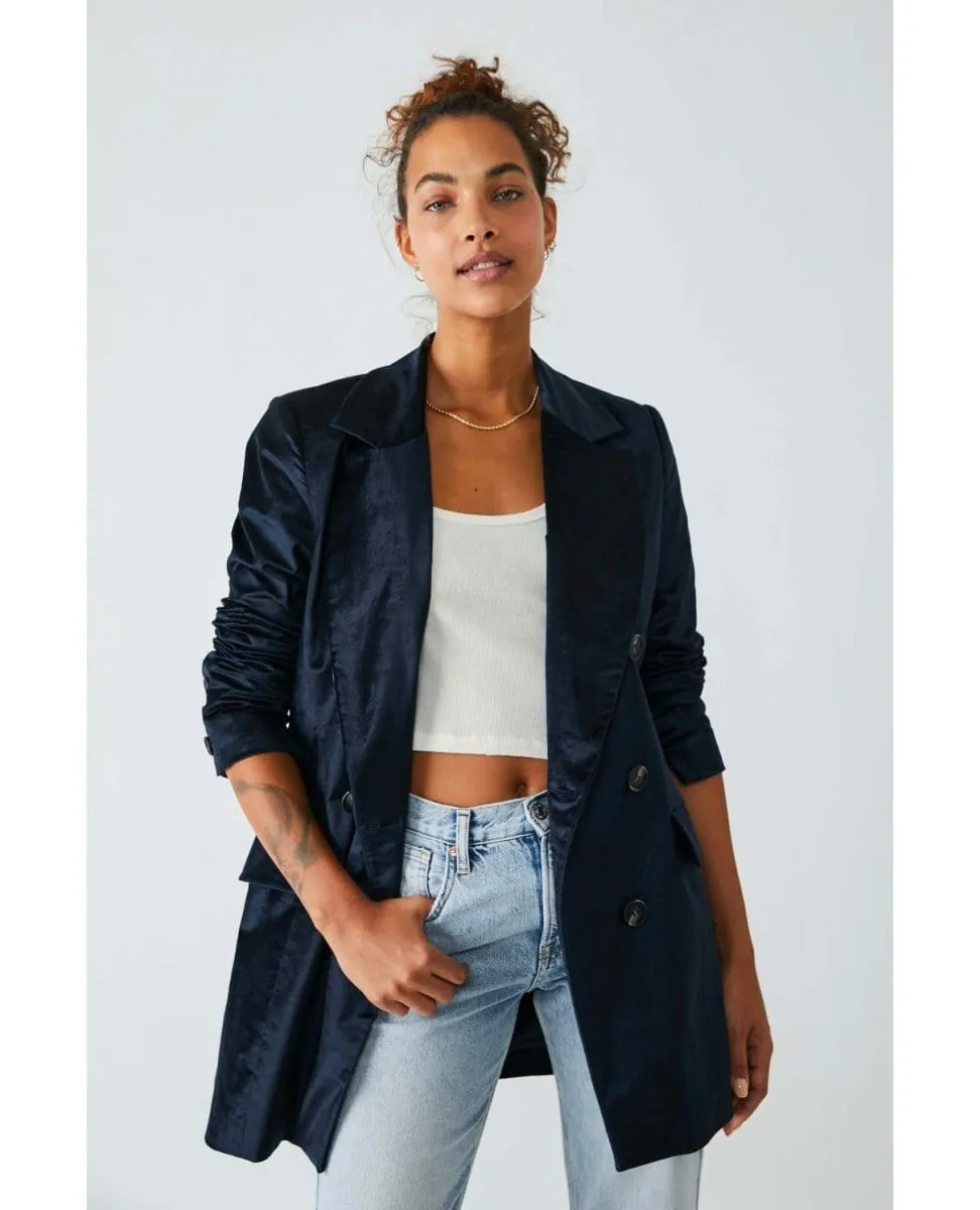 Cosmo Blazer Velvet Black