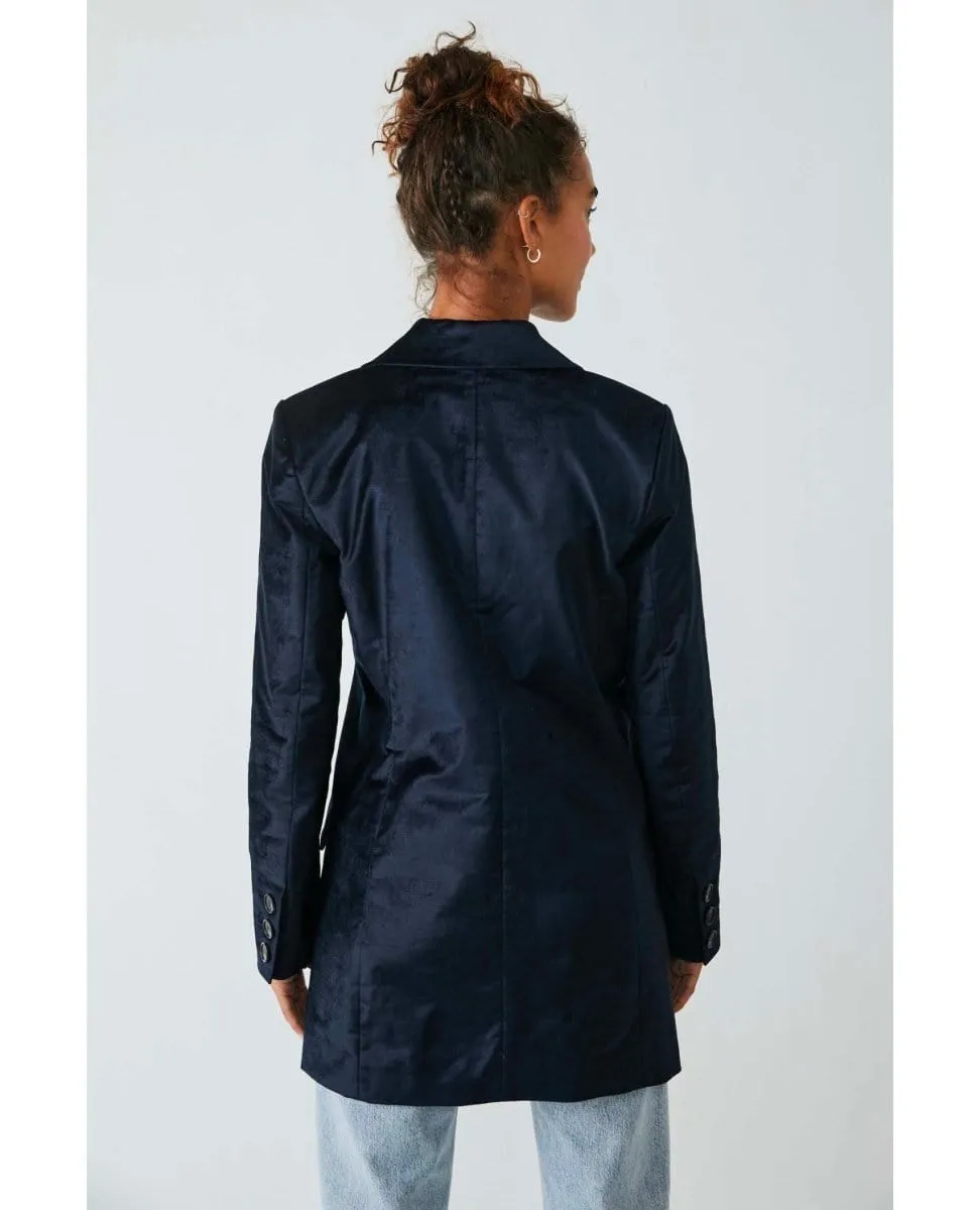 Cosmo Blazer Velvet Black