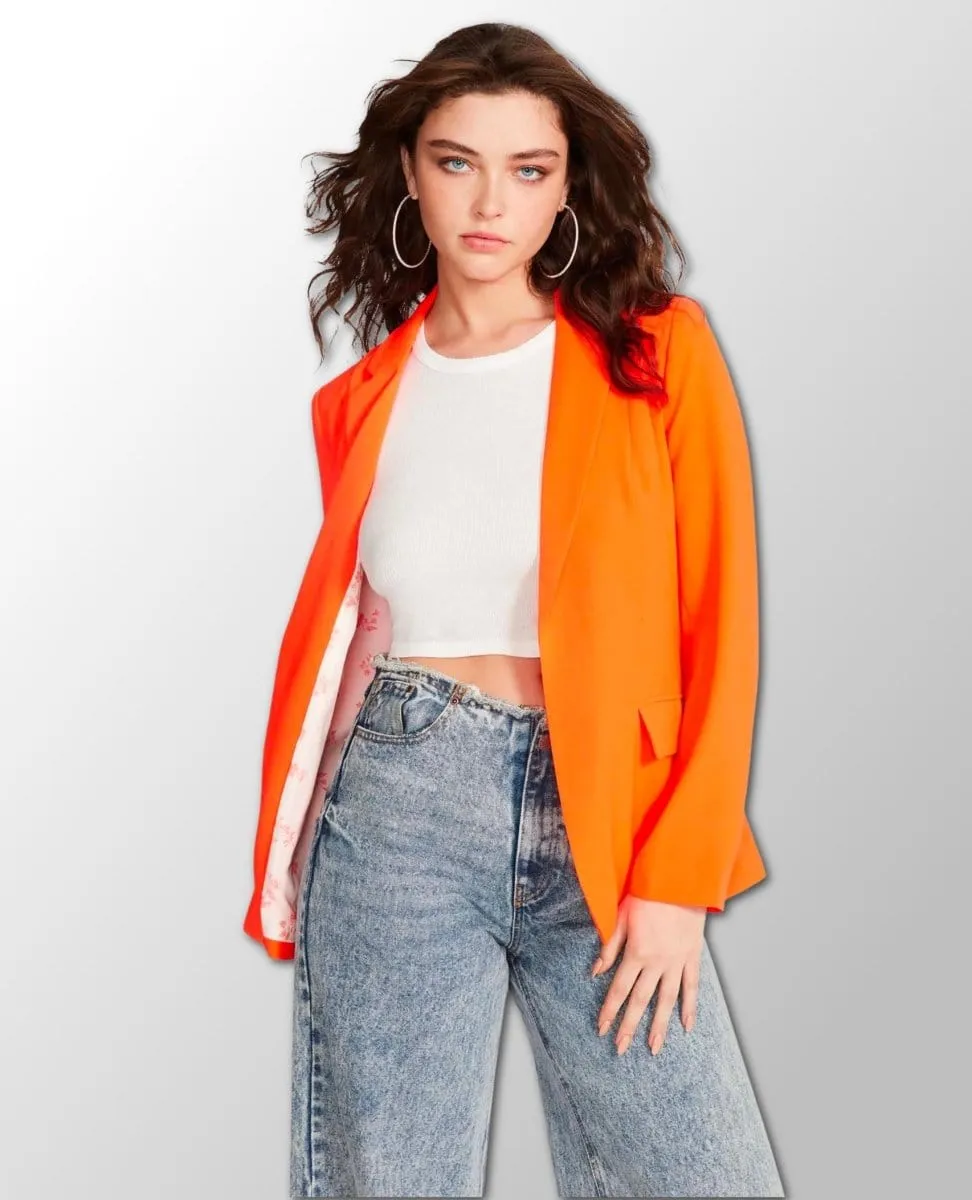 Crush Orange Peyton Blazer