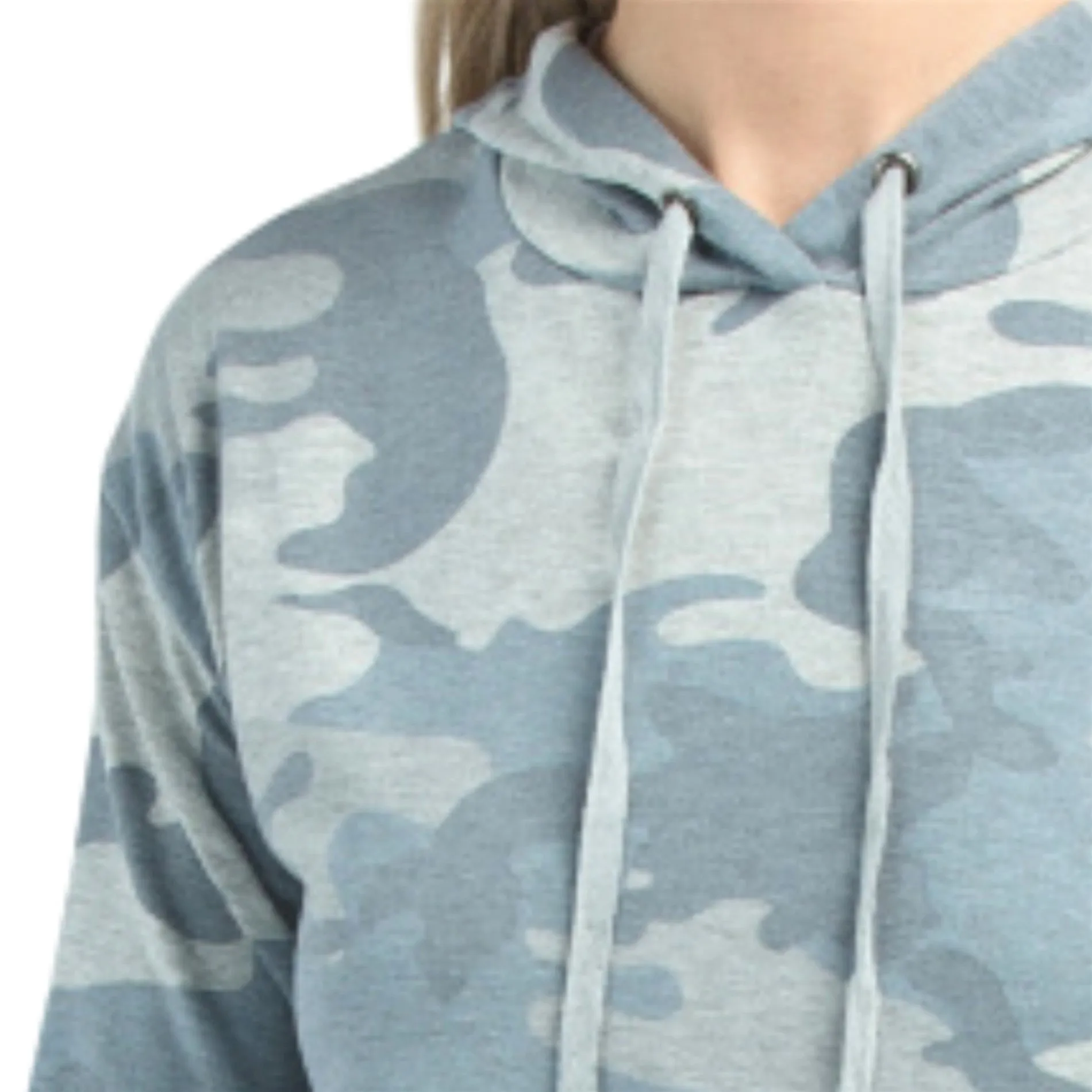Cyrus Women's French Terry Camo Print Pullover Sweatshirt Casual Hoodie
