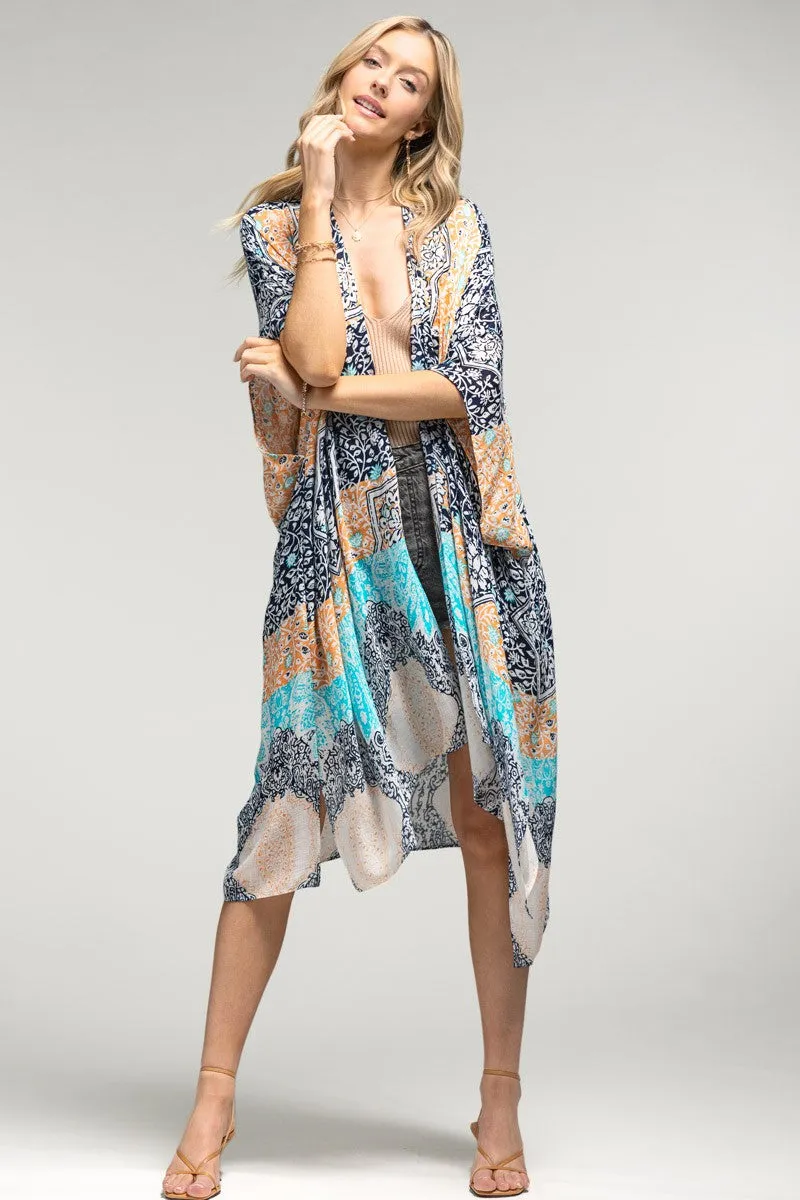 Damask and Paisley Kimono