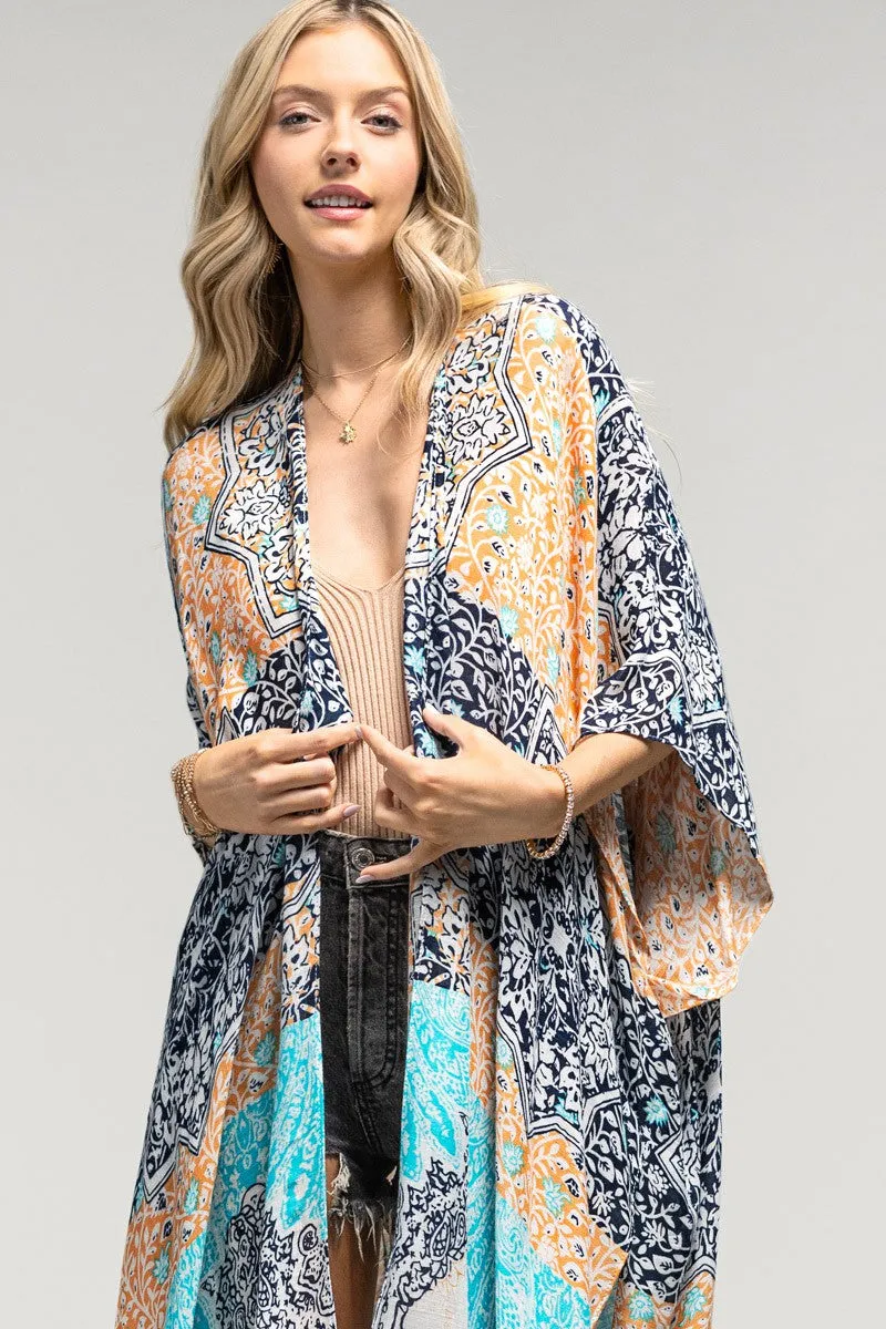 Damask and Paisley Kimono