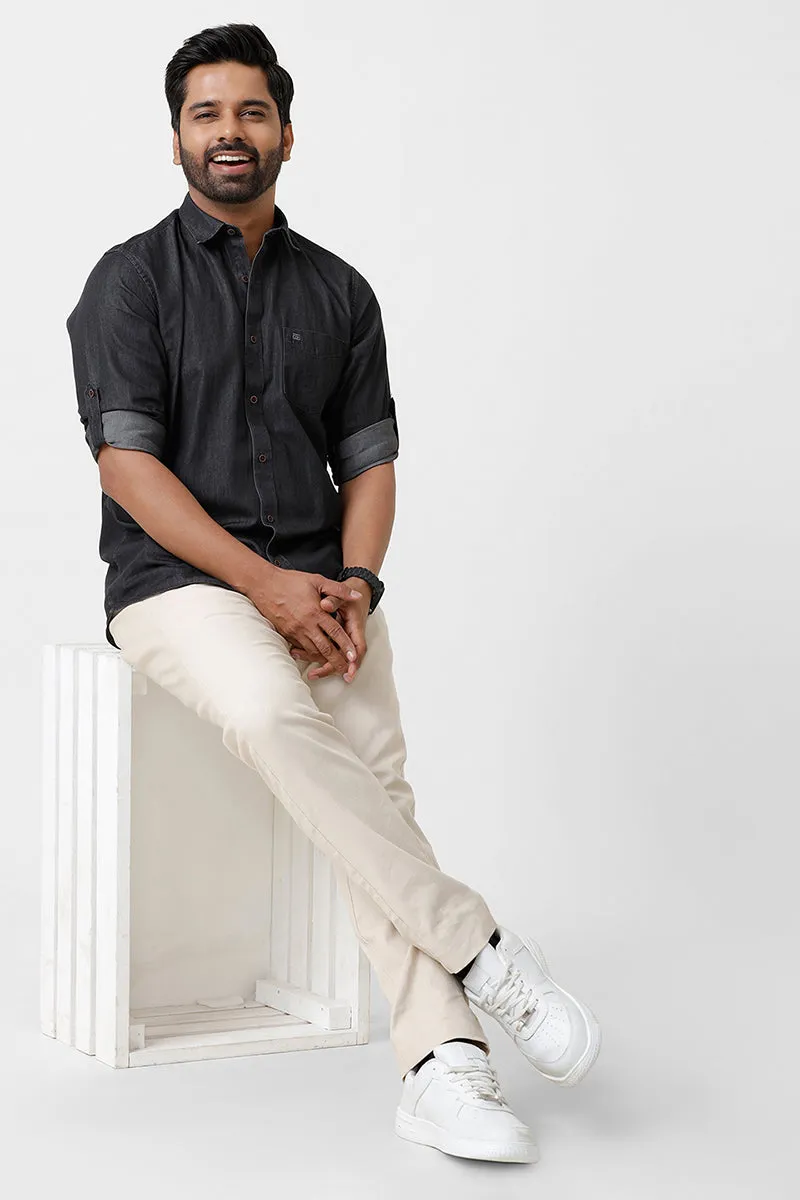Denim - Black Casual Shirts for Men | Ariser