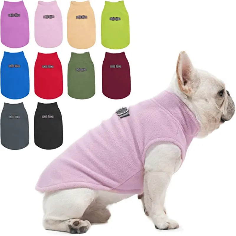 Dog Fleece Vest Sweater Winter Jacket For Dogs