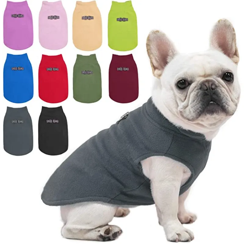 Dog Fleece Vest Sweater Winter Jacket For Dogs