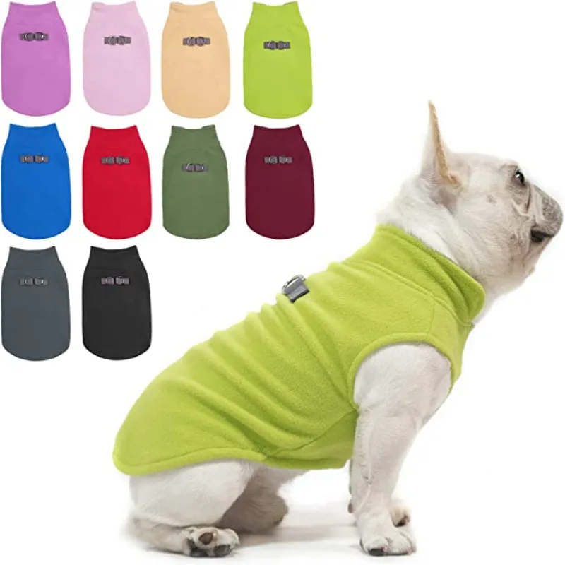 Dog Fleece Vest Sweater Winter Jacket For Dogs