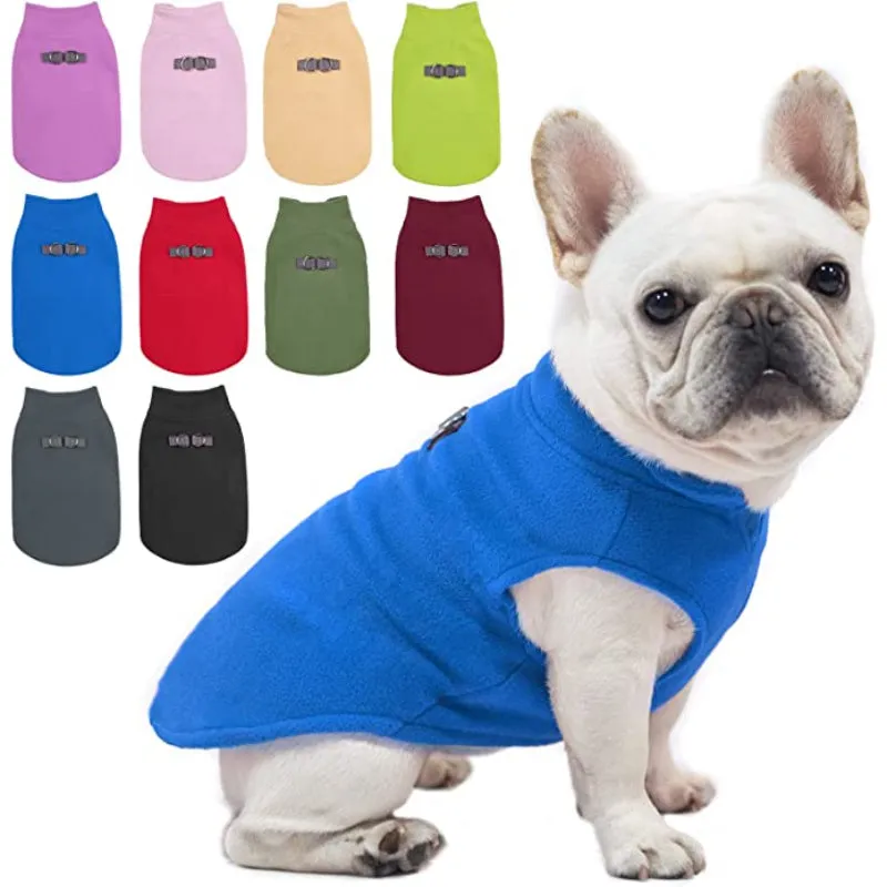 Dog Fleece Vest Sweater Winter Jacket For Dogs