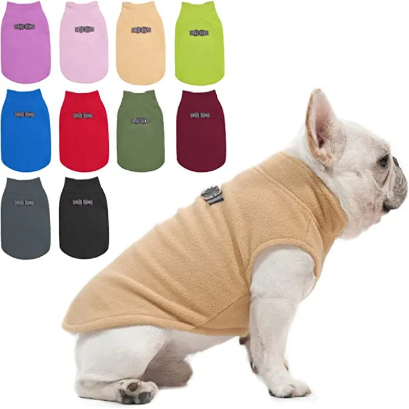 Dog Fleece Vest Sweater Winter Jacket For Dogs