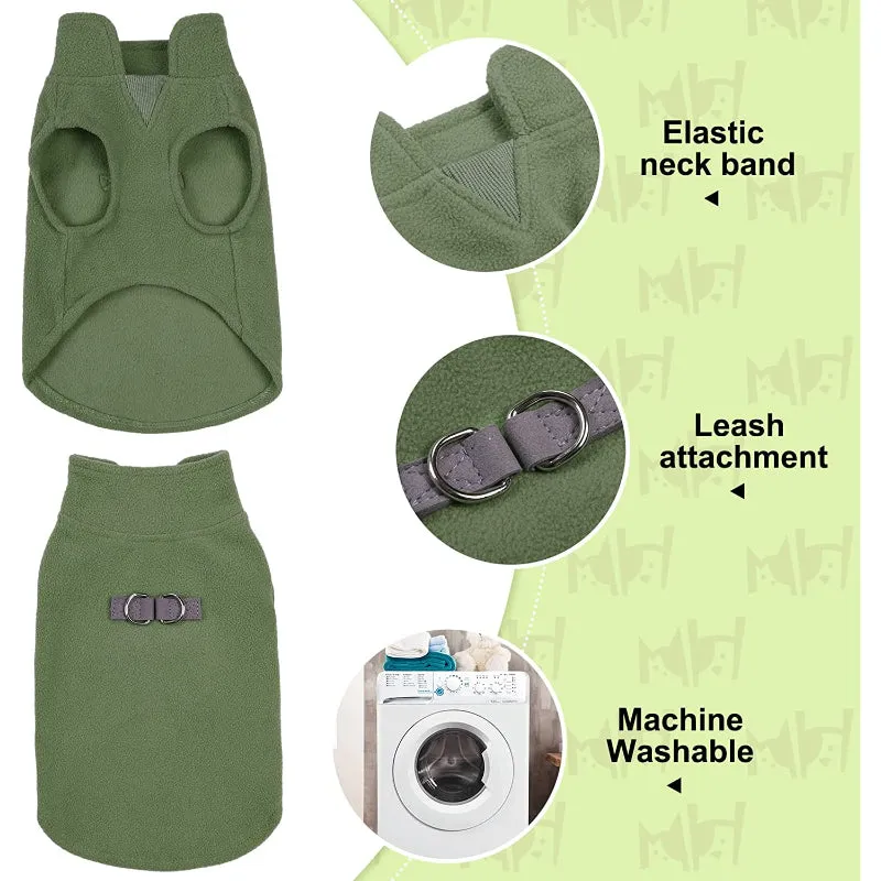 Dog Fleece Vest Sweater Winter Jacket For Dogs