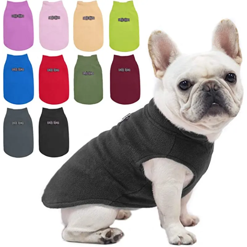 Dog Fleece Vest Sweater Winter Jacket For Dogs