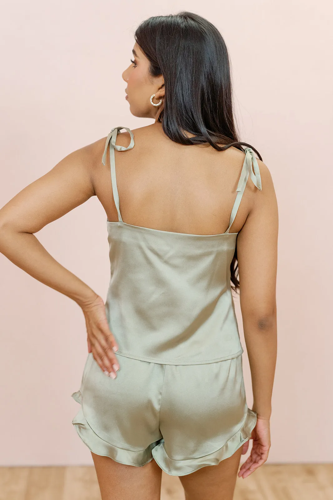 Dolled Up Satin Tank Top | Made To Order